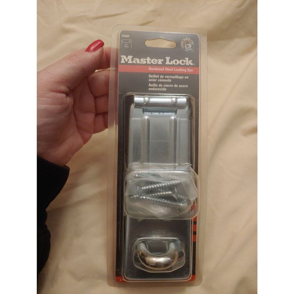 Master Lock 706D 6" Hardened Steel Locking Eye